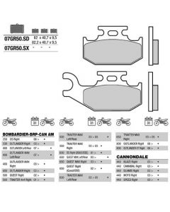 [BREMBO] Тормозные колодки 07GR50SD 