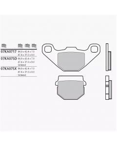 [BREMBO] Тормозные колодки 07KA0717 