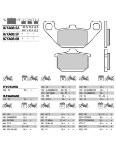 [BREMBO] Тормозные колодки 07KA0808 