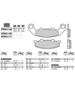 [BREMBO] Тормозные колодки 07KA1117 