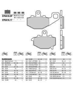 [BREMBO] Тормозные колодки 07KA1617 