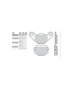 [BREMBO] Тормозные колодки 07KS0432 