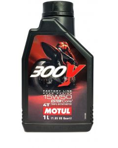 [MOTUL] Моторное масло 300 V 4T FL ROAD RACING SAE 15W50 1л